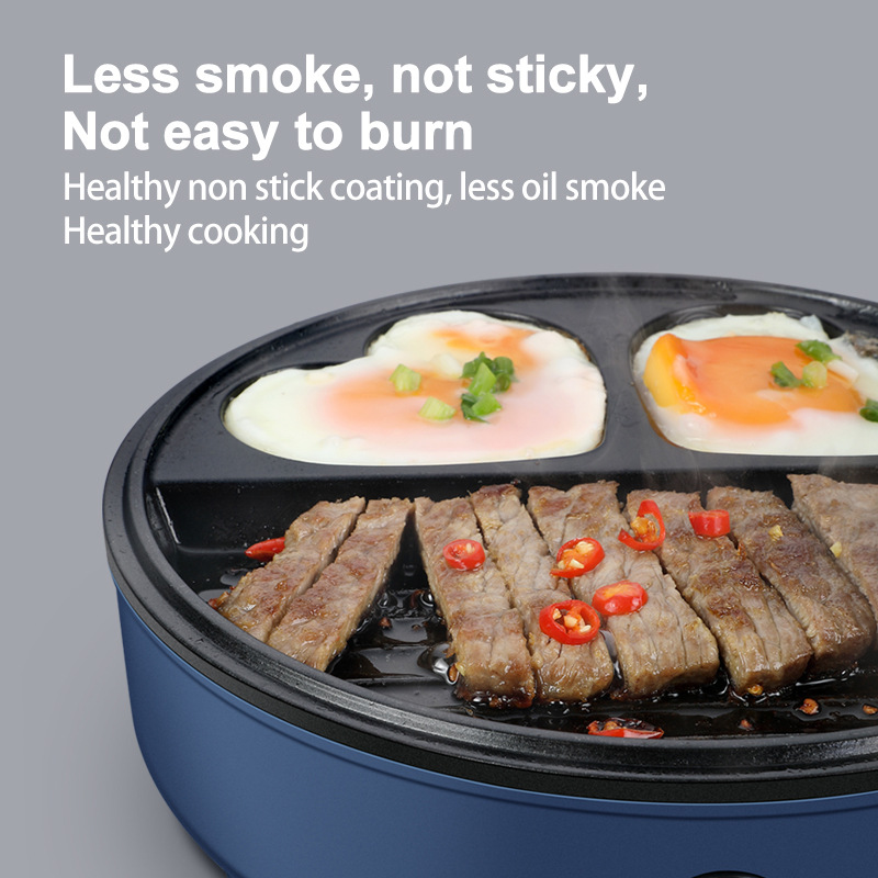 The new cross-border SOKANY221 household small breakfast machine, light food machine, non-stick frying and baking pan, low smoke Specification image