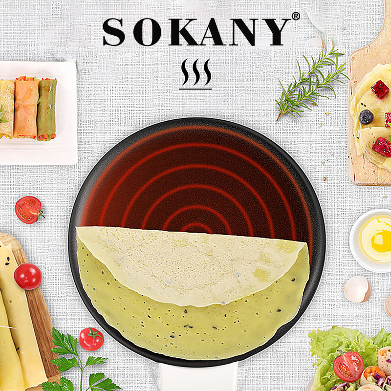 Cross-border bestseller SOKANY901 European pancake machine, Spring Pancake machine, Spring roll wrappers, multi-layer wrappers, fully automatic mini pancakes Specification image