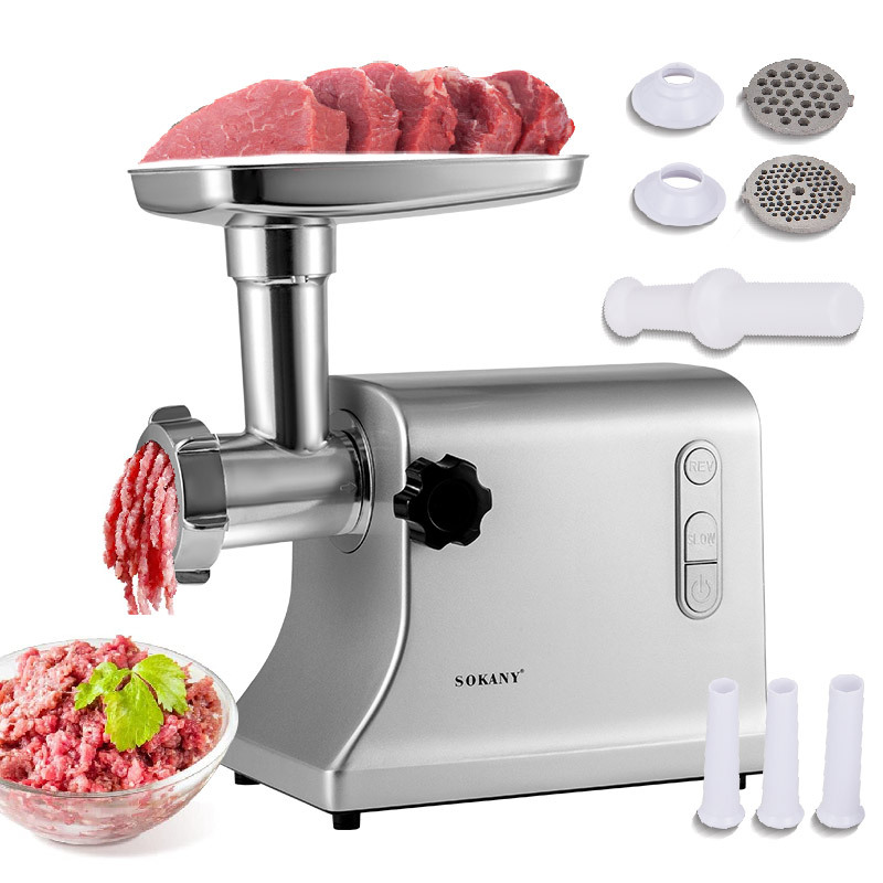 Crossover SOKANY094 picadora de carne doméstica de alta potencia multifuncional triturador de carne eléctrico enema picador de carne Specification image