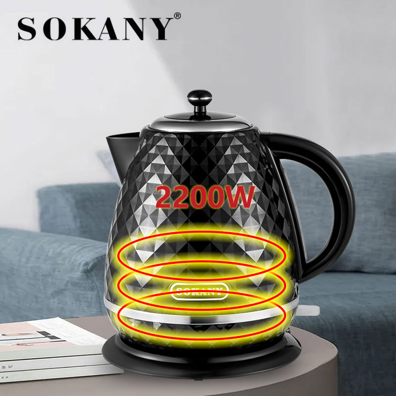 Cross-border foreign trade SOKANY1032 kettle, household quick water boiling automatic power-off electric kettle, European standard details Picture