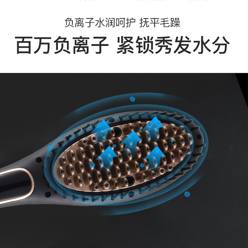 Cross-border foreign trade SOKANY1030I hair straightening comb, electric hair straightening device, hair styling comb, negative ion nine-speed temperature adjustment Item Picture
