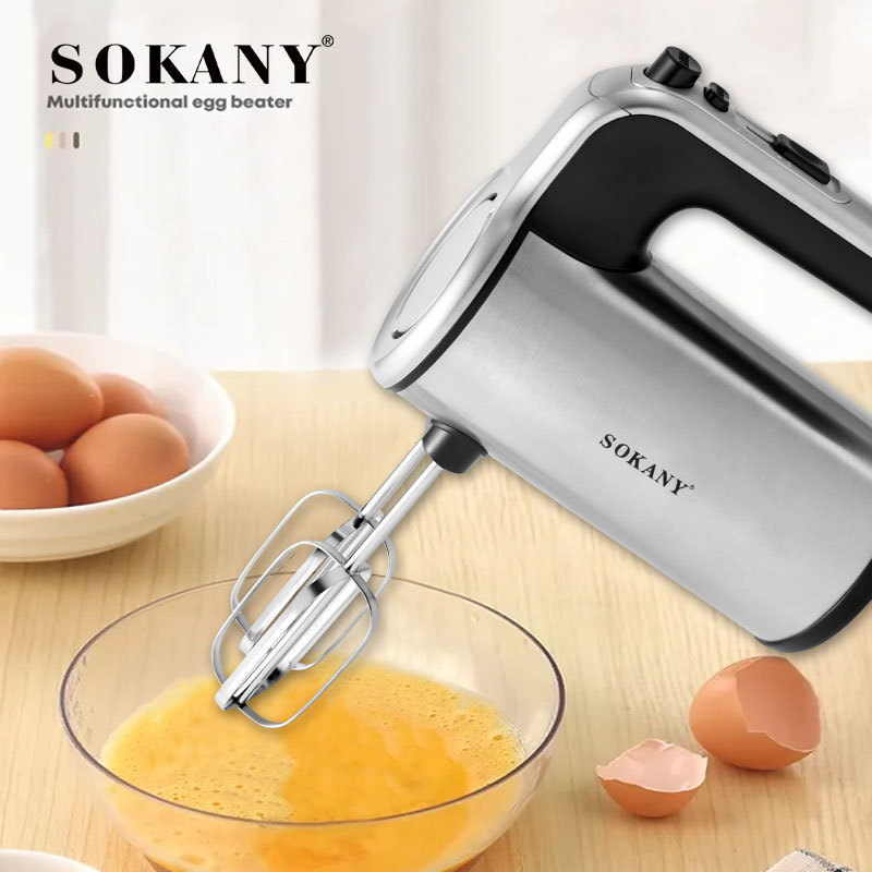 Cross-border SOKANY6637 egg beater, batter mixer, egg cream whipping, baking kitchen handheld egg beater details Picture