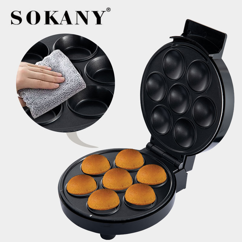 Cross-border SOKANY 308 European standard bread machine, Sandwich machine, Waffle home light food machine, multi-functional breakfast toaster Specification image