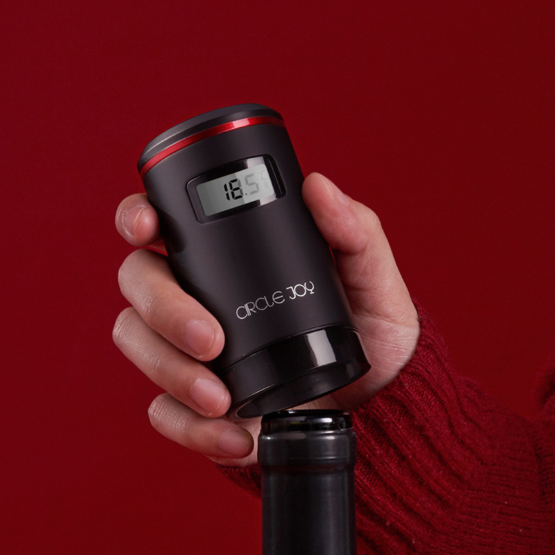Stainless steel vacuum memory wine stopper mini fresh-keeping wine stopper recommended by Luo Yonghao Application Scenario
