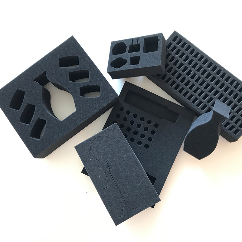 The inner tray of the high-elastic and high-density PU foam packaging sponge gift box is filled with shockproof special-shaped sponge sponge lining, which is custom-made Item Picture