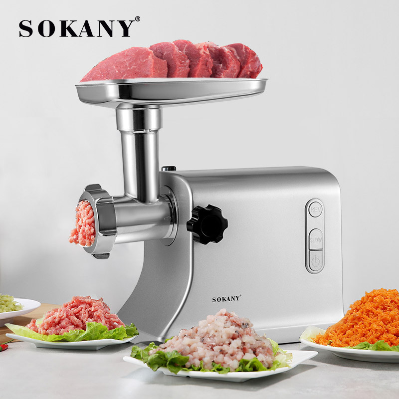 Crossover SOKANY094 picadora de carne doméstica de alta potencia multifuncional triturador de carne eléctrico enema picador de carne details Picture