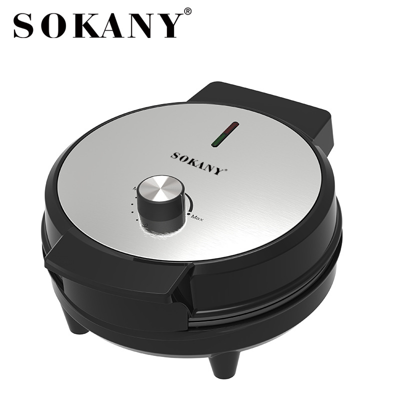 【 Cross-border Bestseller 】SOKANY505 Waffle Pancake Machine, Breakfast Machine, Household Double-sided Cake Baking Machine Item Picture