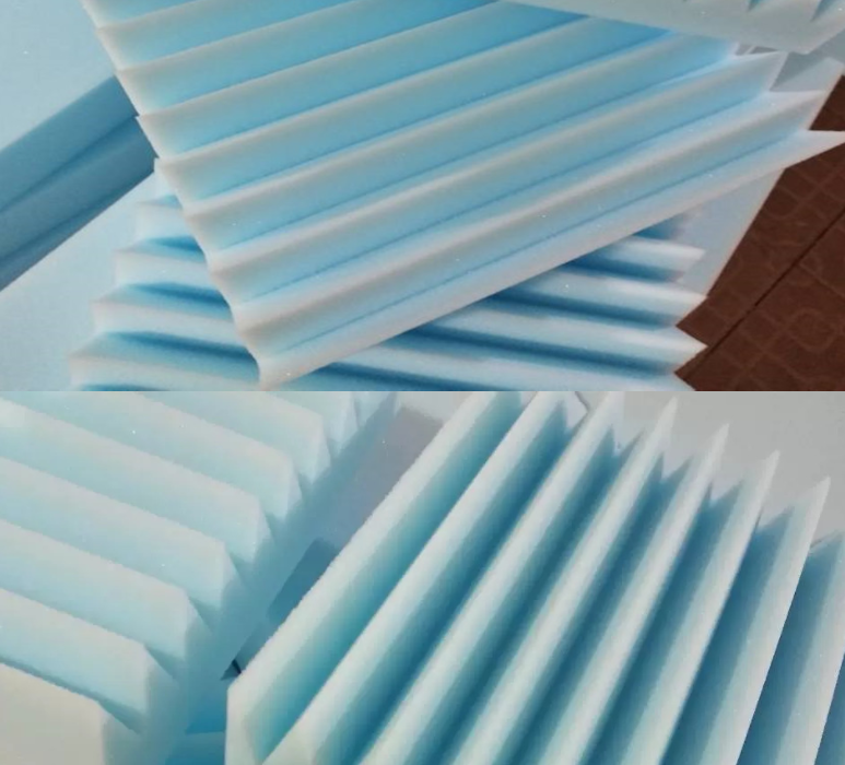 High-quality sponge, high-density shaped sponge, irregular-shaped wavy sponge, fireproof and flame-retardant polyurethane pu sponge from the sponge factory Specification drawing