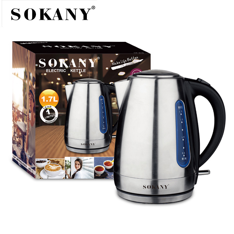 Comercio exterior transfronterizo SOKANY S12 hervidor eléctrico doméstico de calor rápido calentador automático de agua de acero inoxidable Item Picture