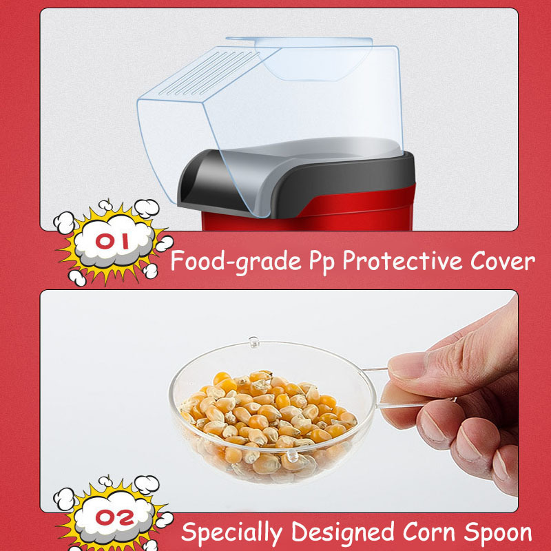 Cross-border Amazon SOKANY299 household popcorn machine, fully automatic electric puffing children's popcorn machine Item Picture