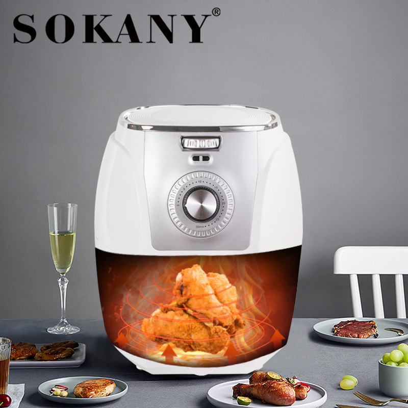 SOKANY air fryer is a household multi-functional fully automatic oil-free, low-fat, large-capacity air fryer Application Scenario