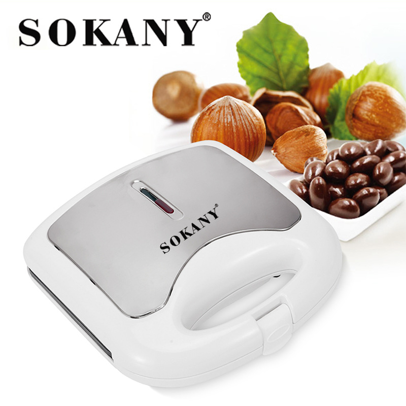 Cross-border SOKANY809 sandwich breakfast machine, household small waffle light food machine, nut machine, bread machine Application Scenario