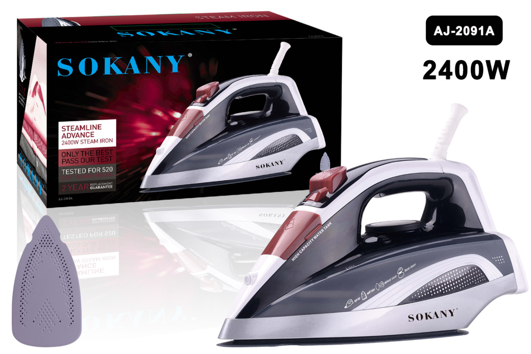 跨境SOKANY2091电熨斗手持式熨衣服挂烫机蒸汽熨斗家电便携式蒸汽