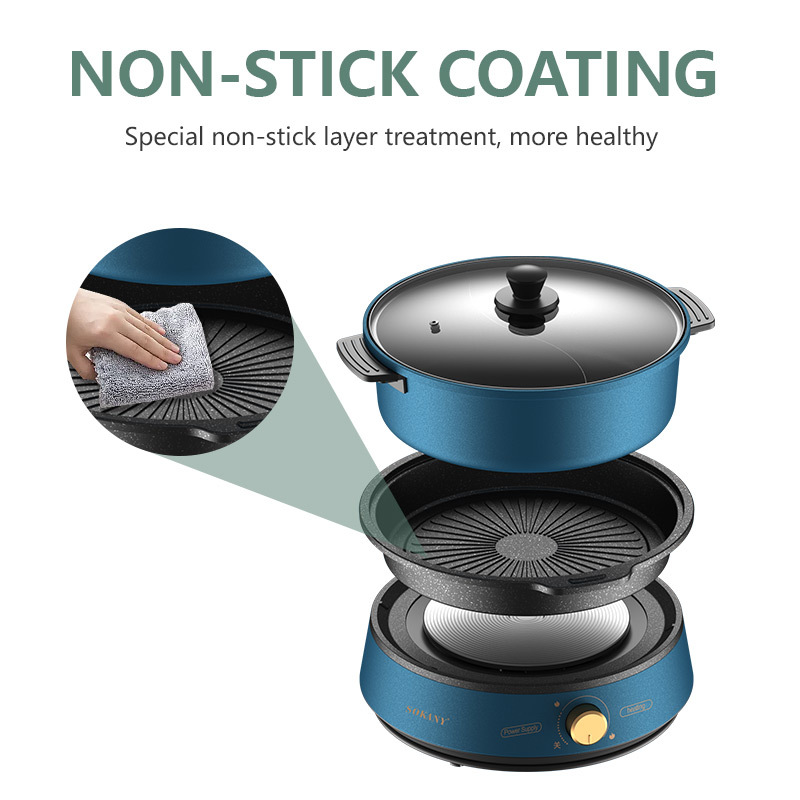 Cross-border SOKANY 2006 Electric hot pot, steamer and Hot pot multi-functional Specification image
