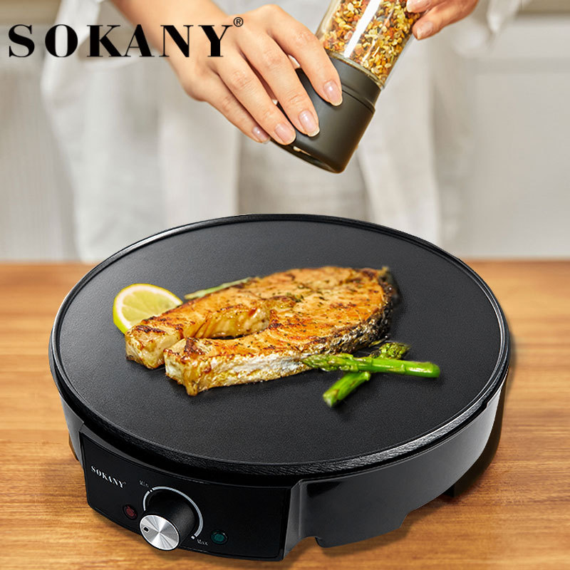 Cross-border hot sale SOKANY1002 hogar multifuncional panela máquina de panqueques máquina de panqueques máquina de carne asador de pan