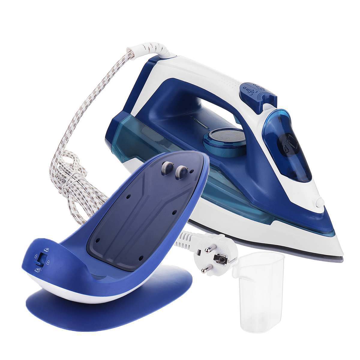 Cross-border new SOKANY2055A handheld household high-power electric iron and steam iron with base, European standard Specification image