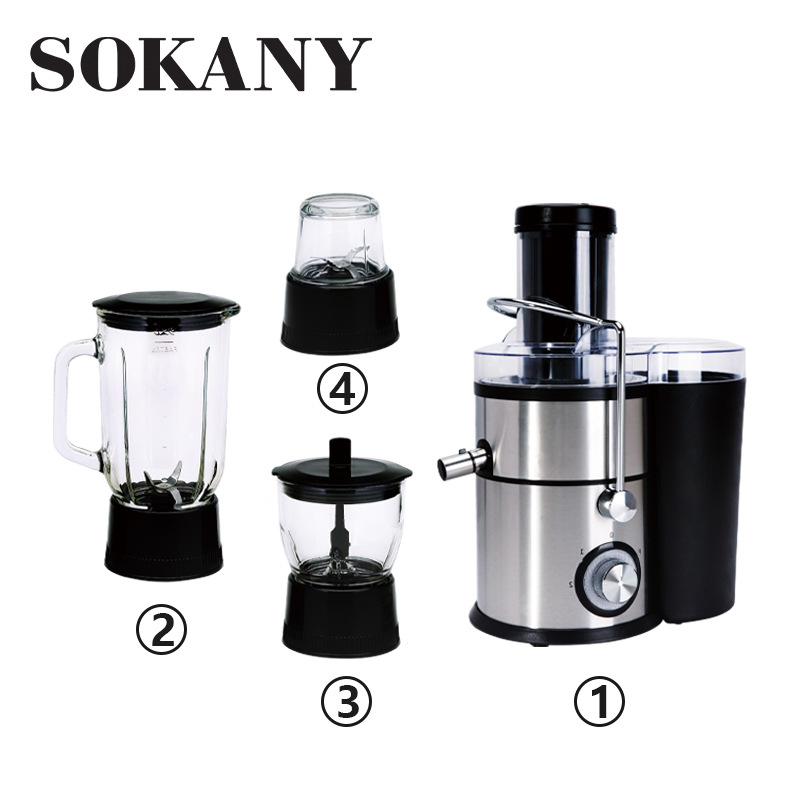 【 Cross-border Bestseller 】SOKANY629 Juicer - A fully automatic household multi-functional machine for separating fruit and vegetable pulp and juice Application Scenario