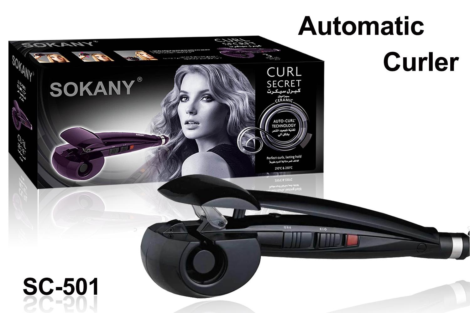 Cross-border SOKANY501 curling iron, custom curling iron, home IDY lazy curling iron, hair salon, hair care, rotating perming