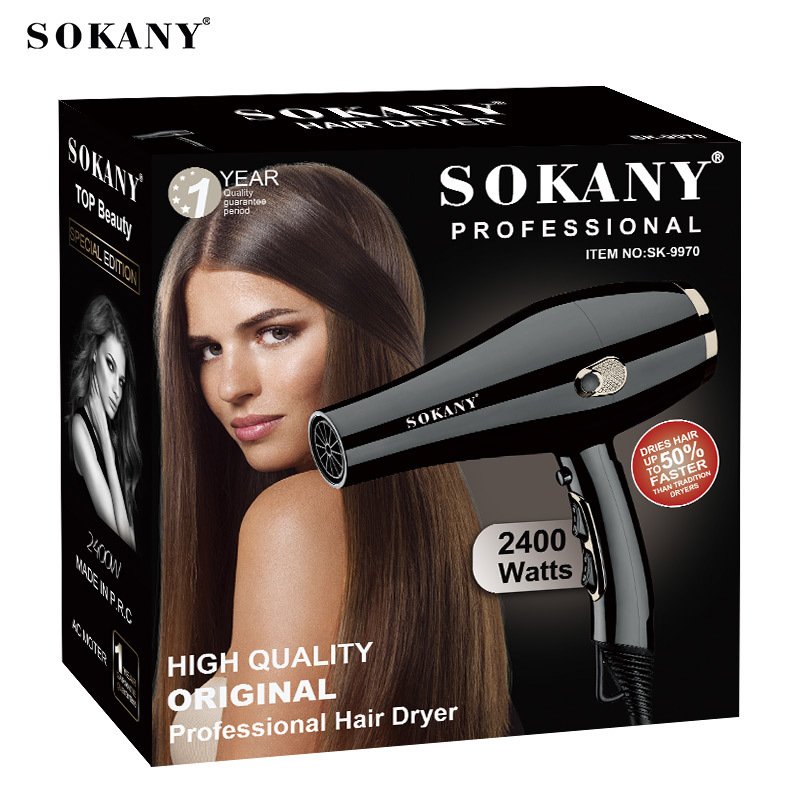 Cross-border SOKANY9970 hair dryer, electric household hair dryer, student dormitory household high-power hair dryer Item Picture