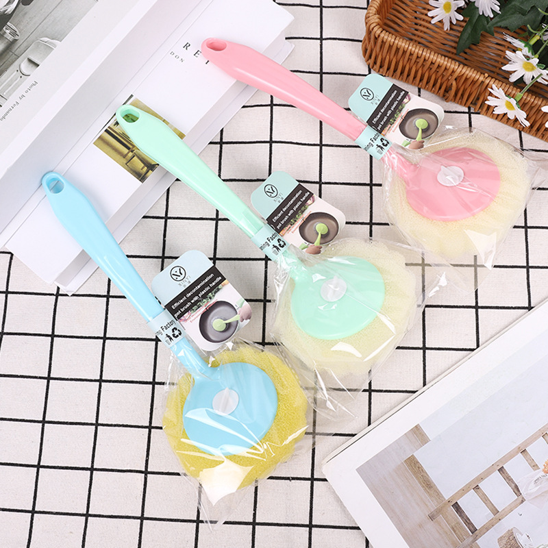 Home non-stick pan brush, kitchen cleaning, long-handled pan brush, long-handled dishwashing brush, direct supply from the manufacturer