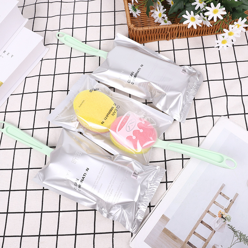 Household practical kitchen convenient cleaning pot brush, sponge brush manufacturer direct supply, creative and fashionable pot brush wholesale Specification image