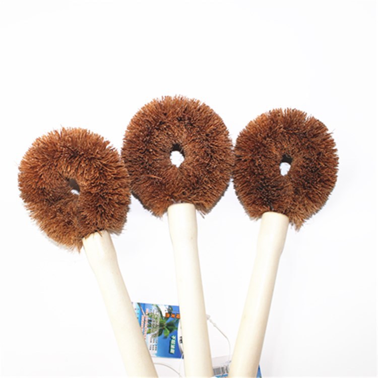 Wholesale of high-quality coconut coir pot brushes, kitchen cleaning brushes, pot and dish cleaning supplies at 2 yuan with large quantities on sale Item Picture