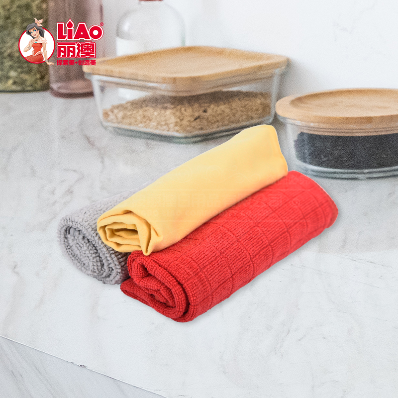 丽澳/LIAO超细纤维擦布 抹布 洗碗毛巾 百洁布 家居清洁 G130019