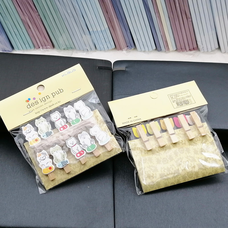 L3426 10 small wooden art clips, fine clips, coat clips, sock clips, trouser clips, grape clips details Picture