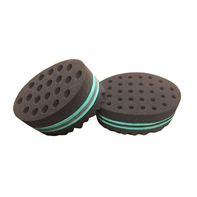 Elliptical double-sided perforated curling cotton with shaped sponge on both sides 145*95*55MM Item Picture