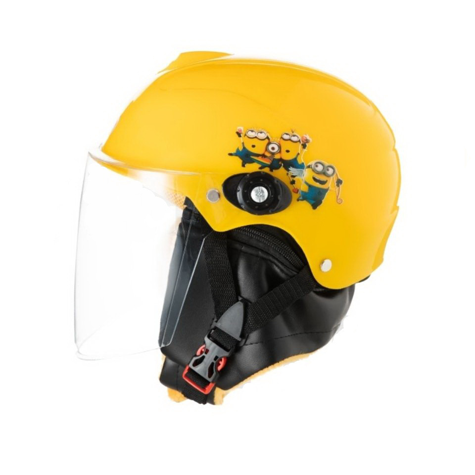 Gu Jia Autumn and Winter battery-powered electric motorcycle children's helmet for men and women Harley-Davidson all-season Lightweight safety helmet with lens straps Item Picture
