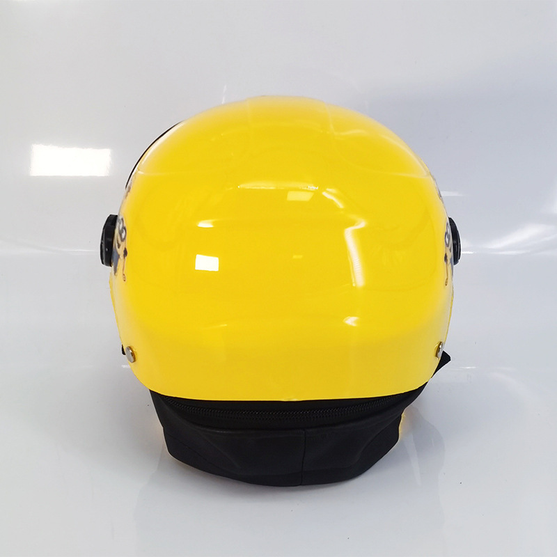 Gu Jia Autumn and Winter battery-powered electric motorcycle children's helmet for men and women Harley-Davidson all-season Lightweight safety helmet with lens straps Specification image