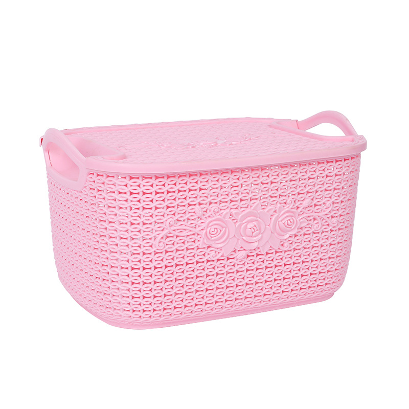 Household storage: kitchen washing basket, bathroom dirty clothes storage basket, desktop snack and toy organization, hollowed-out storage basket Item Picture
