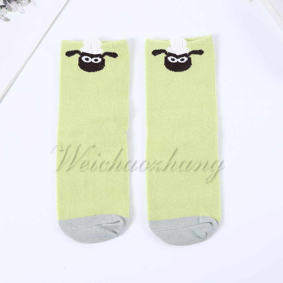A variety of animal-themed patterned Ins-style cotton socks for autumn and winter, comfortable and versatile student cotton socks for children details Picture