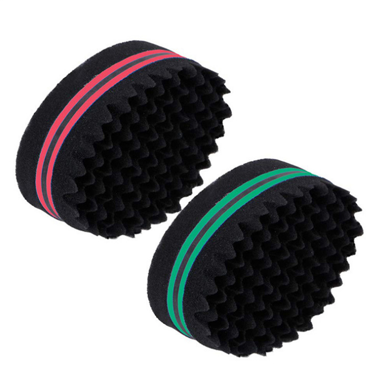 Elliptical double-sided perforated curling cotton with shaped sponge on both sides 145*95*55MM Specification drawing