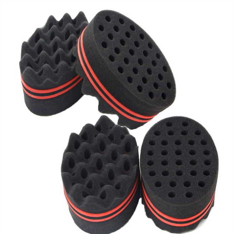 Elliptical double-sided perforated curling cotton with shaped sponge on both sides 145*95*55MM full figure