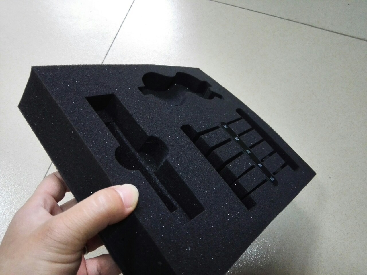 High-density sponge shockproof sponge, sponge inner support, sponge inner lining, sponge pad, sponge packaging, sponge stamping details Picture
