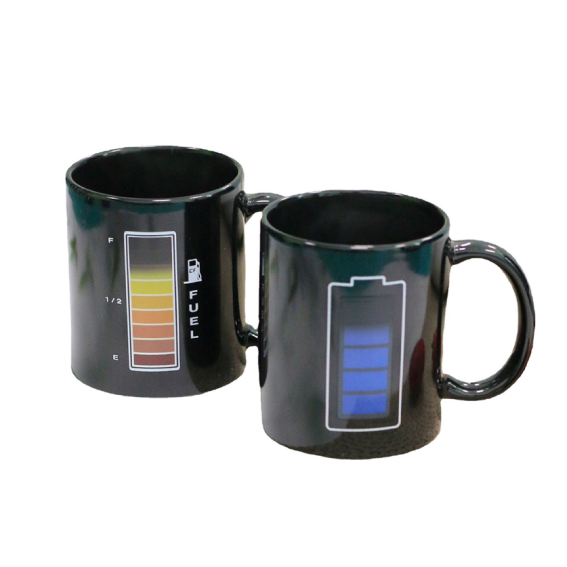 Thermal transfer printing battery color changing mug creative mug can be customized advertising mug