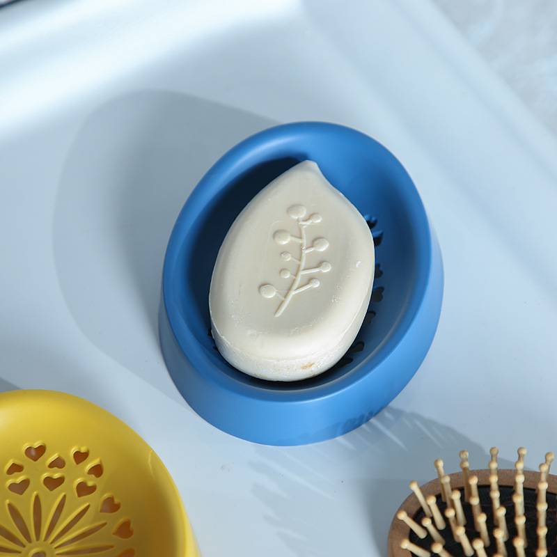 Wholesale plastic soap boxes for bathrooms, Nordic-style draining soap boxes for bathrooms, creative hollowed-out storage soap racks Specification image