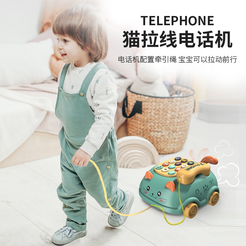 Children's multi-functional bilingual (Chinese and English) simulation phone story machine, cat baby mobile phone, educational toy Application Scenario