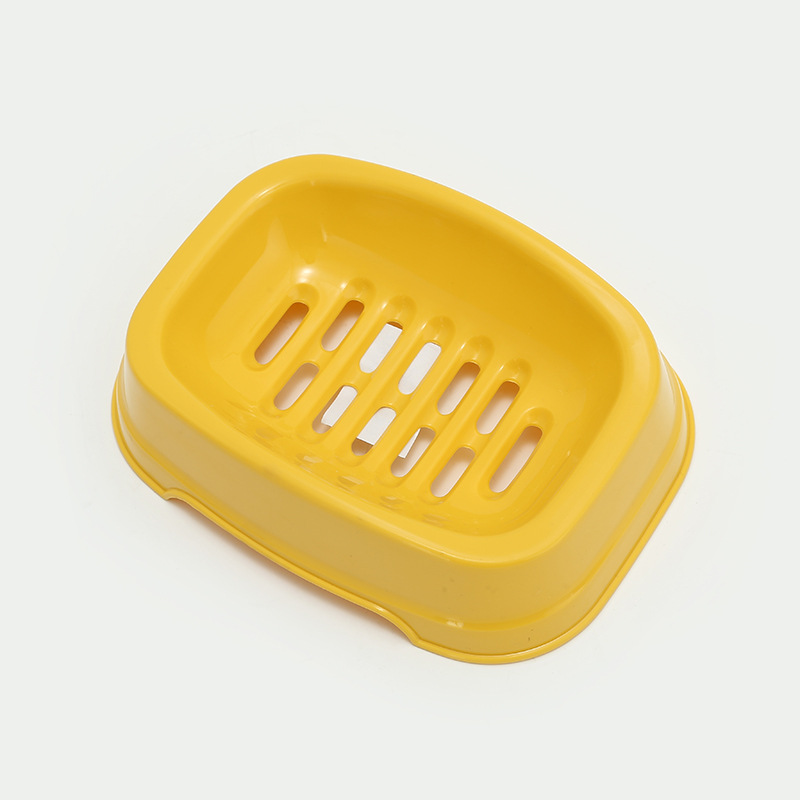 Factory direct sales of plastic draining soap boxes for bathrooms, Nordic creative bathroom soap boxes, hollowed-out storage soap racks Specification image
