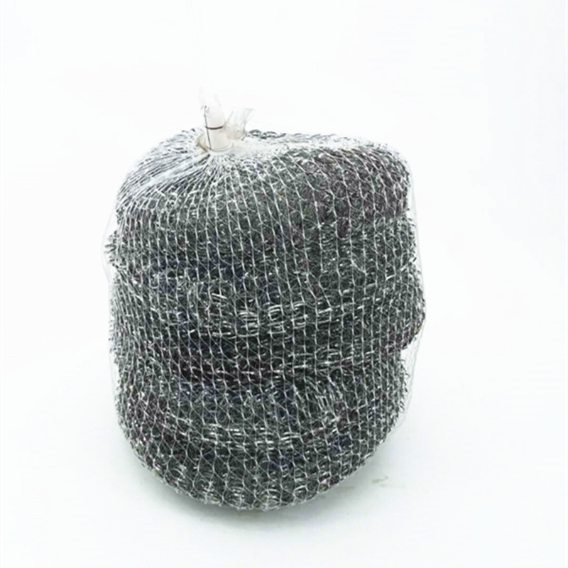 Factory direct sales of steel wool ball mesh bags, 5 cleaning balls, pot brushes, wholesale two-yuan store supply Item Picture