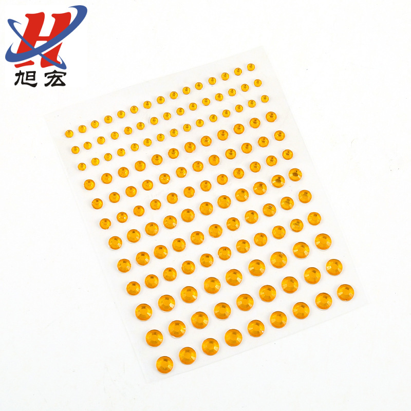 Acrylic diamond face stickers, beauty accessories, Halloween water diamond face stickers, party costume stickers, stage music festival Application Scenario
