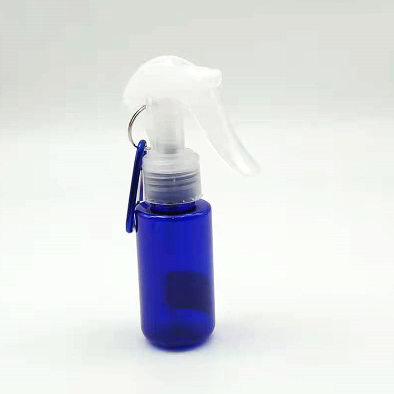 Best-selling upside-down bottles with hooks, alcohol bottles, portioned bottles, cosmetic spray bottles, blue transparent plastic bottles, portable small bottles details Picture