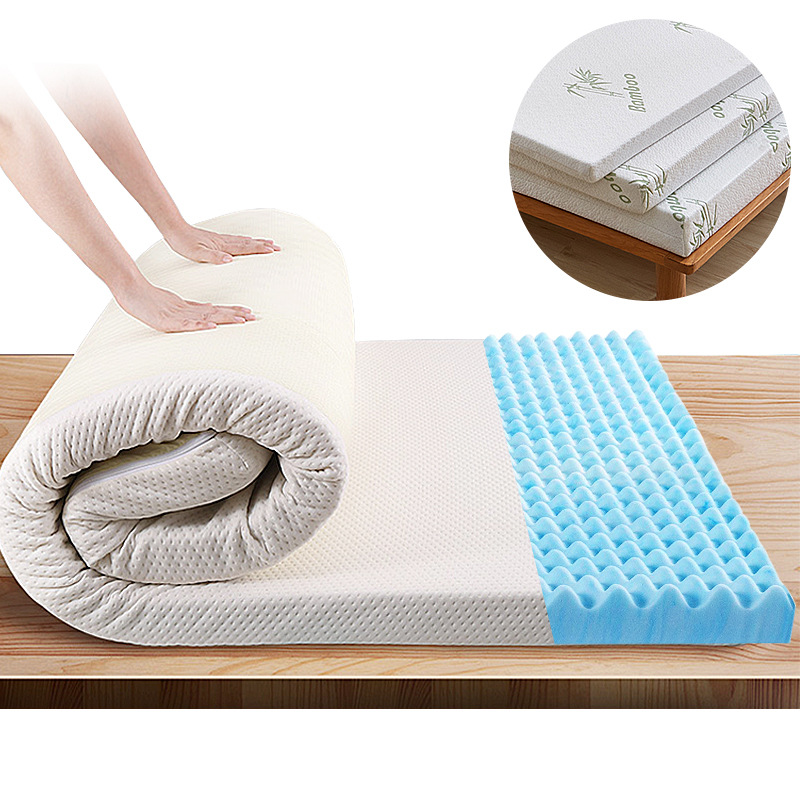 Mattress massage gel memory foam mattress gel factor Memory foam mattress roll packaging suitable for dormitories and bedrooms Item Picture