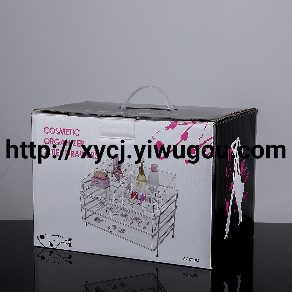 New acrylic makeup box storage box