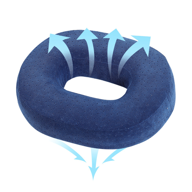 Circular seat cushion, comfortable hollow soft seat cushion, slow rebound gel round seat cushion, memory foam donut seat cushion Specification drawing