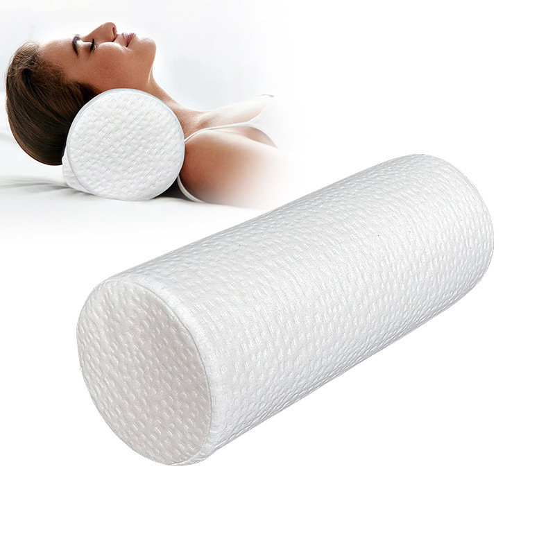 Amazon's popular round memory foam pillow, memory foam cylindrical pillow, slow-rebound cylindrical throw pillow, and backrest full figure