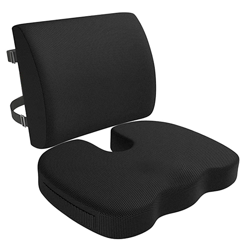 Cross-border breathable mesh fabric seat cushion waist support, suitable for all four seasons in the car office, direct sales from the manufacturer Specification image