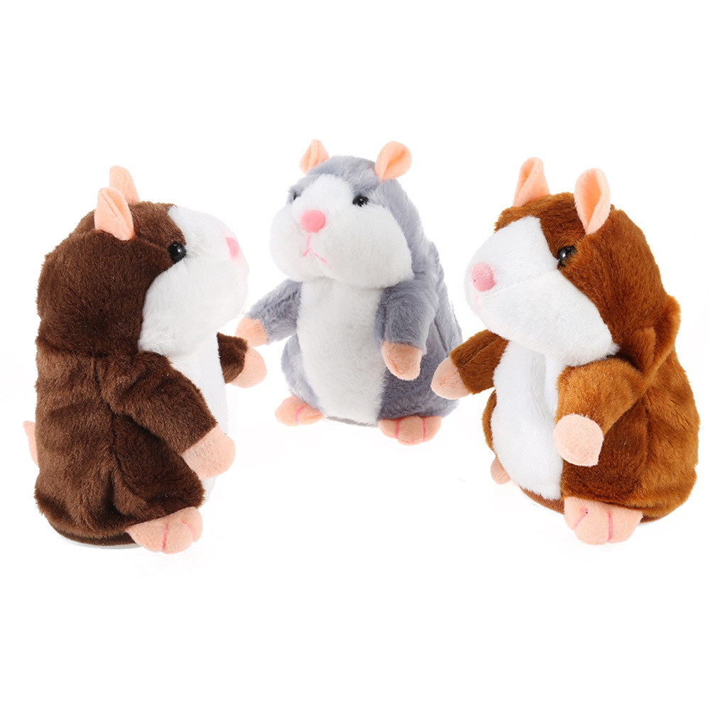 Cross-border best-selling electric hamster that can speak like a human, voice-learning hamster plush toy electric toy manufacturer