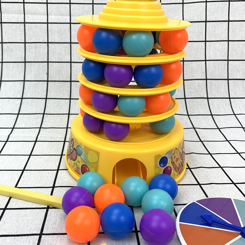 Wholesale of children's toy mouse towers, stacked cakes, fun parent-child interaction, stacked tables, tall group game gifts Specification drawing